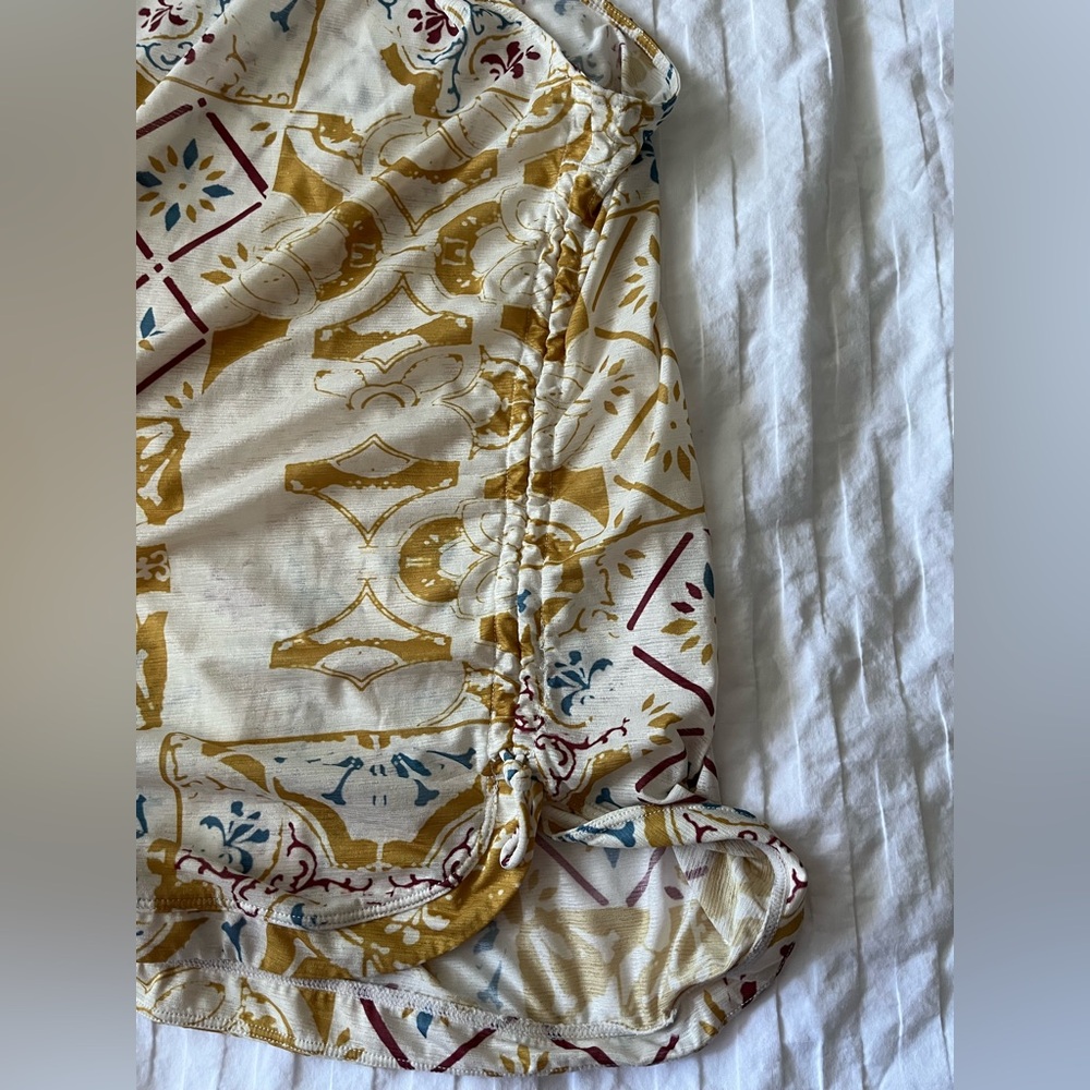 🌼 Prana Boho Tile-Print Tank Top | Side Cinch Details | Small - Picture 5 of 9